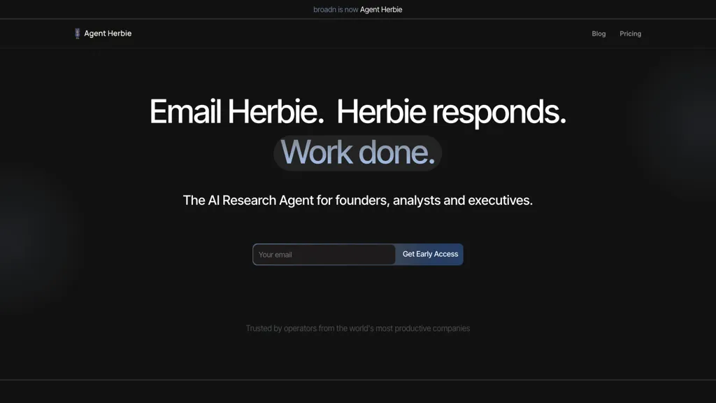 Agent Herbie Top AI tools