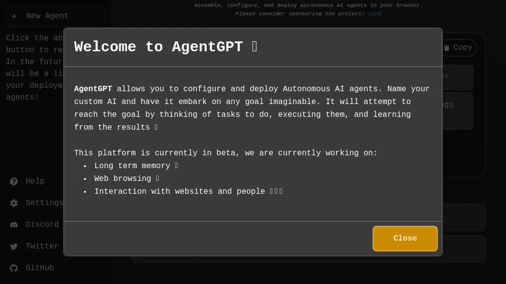 AgentGPT Top AI tools