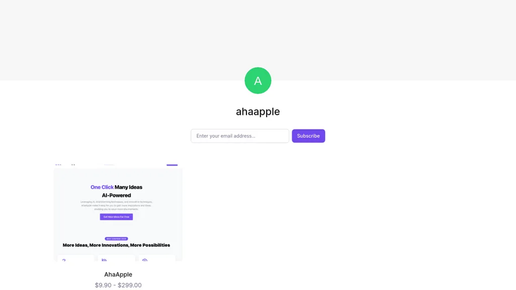 AhaApple website
