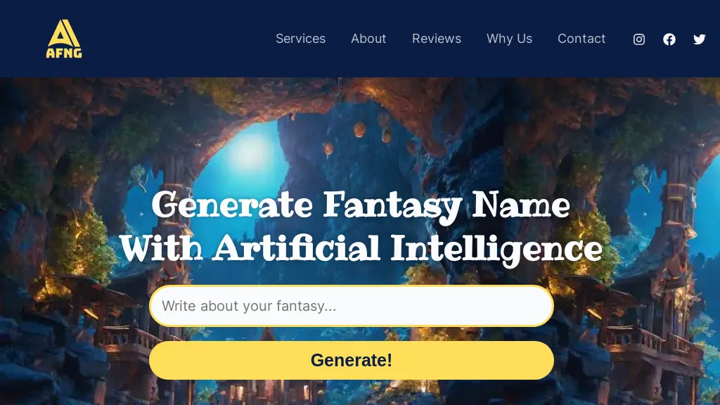 AI Fantasy Name Generator