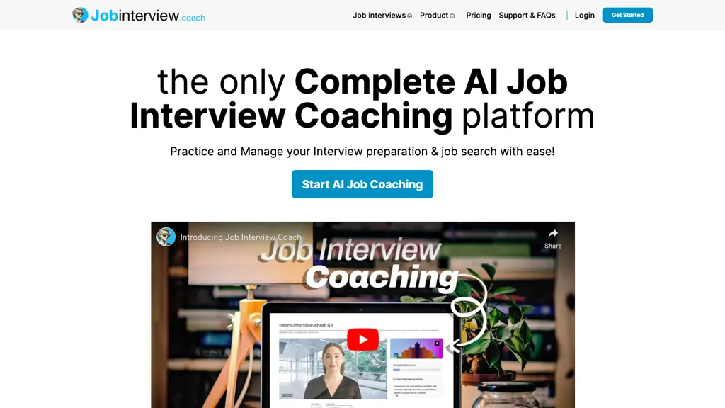 Job Interview Coach Top AI tools