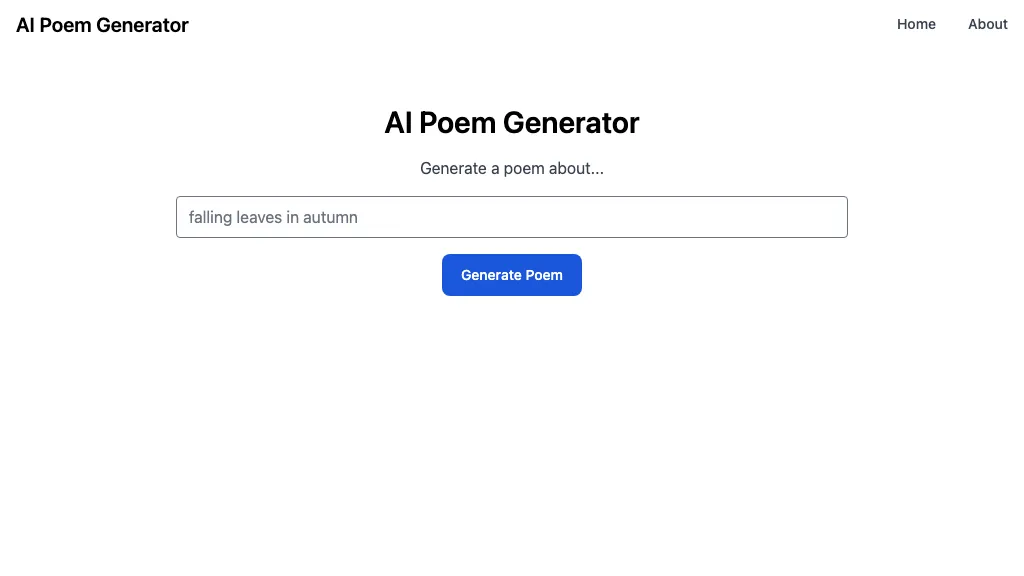 AI Poem Generator