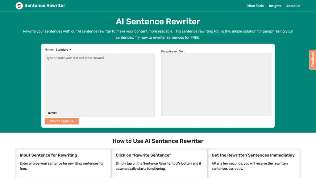 AI Sentence Rewriter Top AI tools