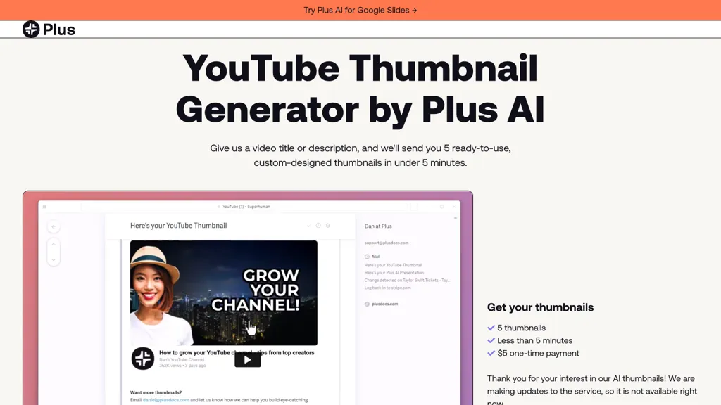AI YouTube Thumbnails Top AI tools