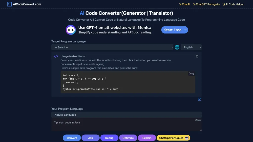 AI Code Translator Top AI tools