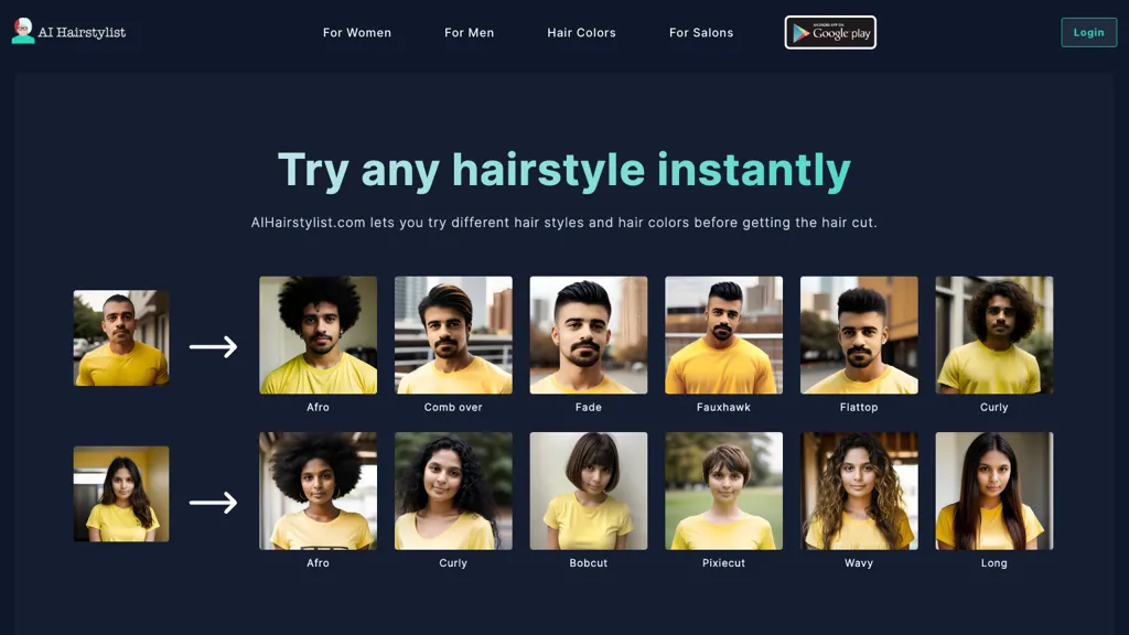 AIHairstylist Top AI tools