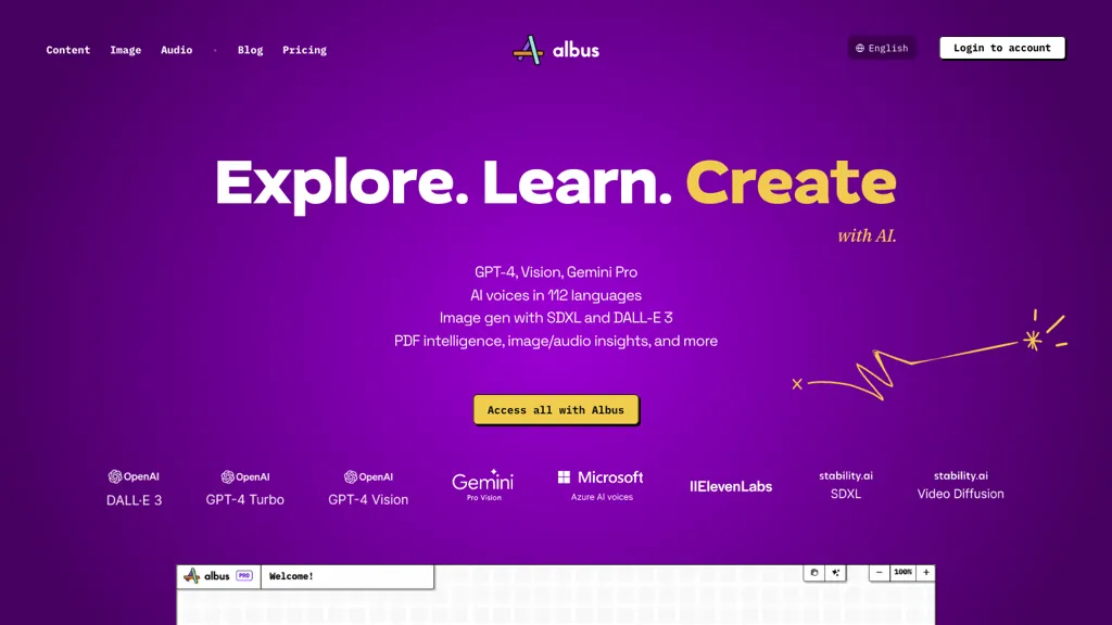 Albus Beta Top AI tools