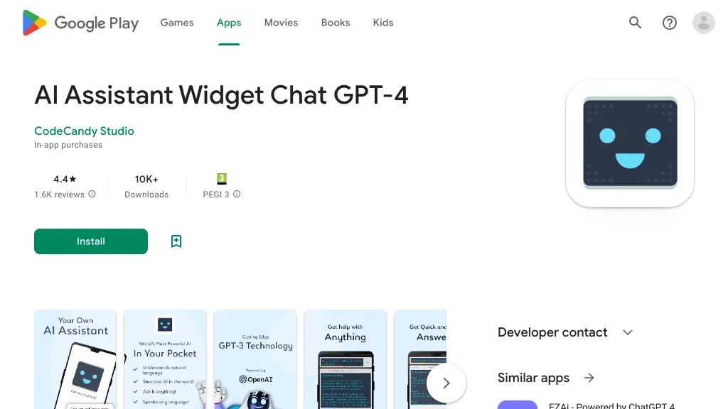 Android AI Assistant Widget Top AI tools