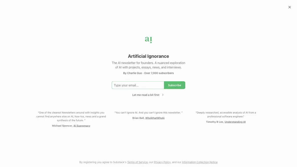 Artificial Ignorance Top AI tools