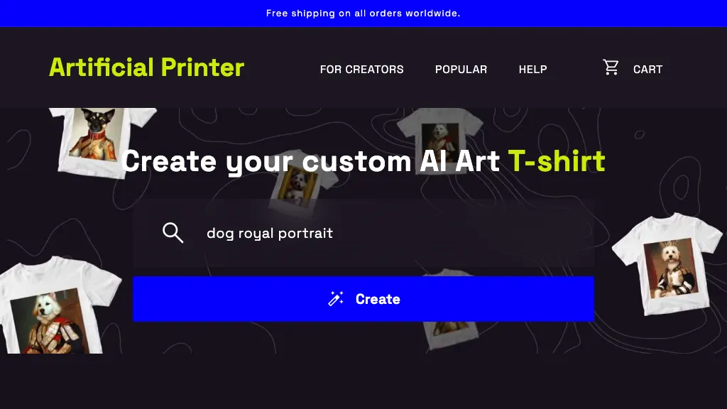 Artificial Printer website