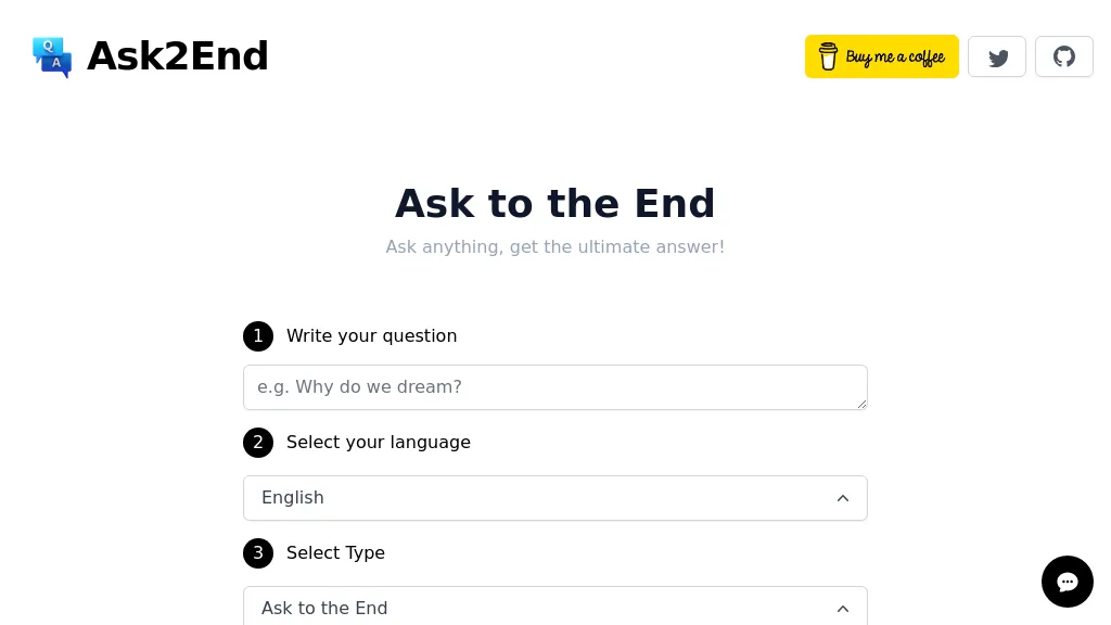 Ask2End website