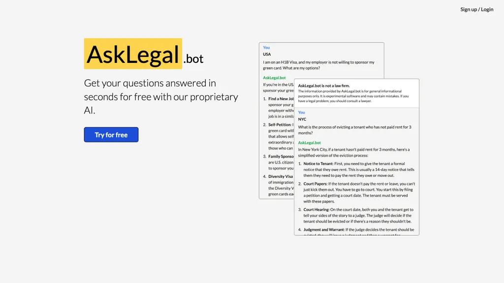 AskLegal.bot Top AI tools