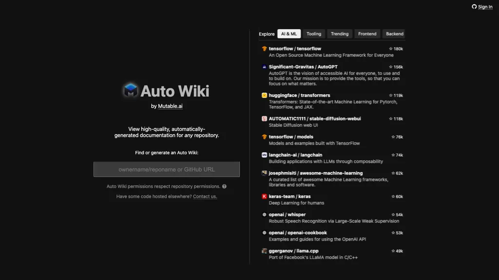 Auto Wiki Top AI tools