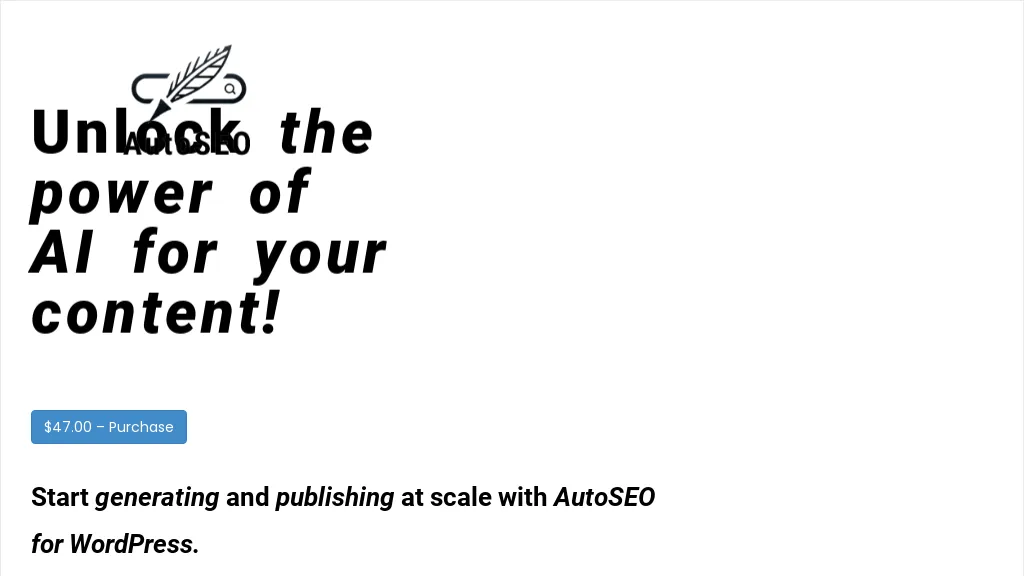 AutoSEO For WordPress Top AI tools