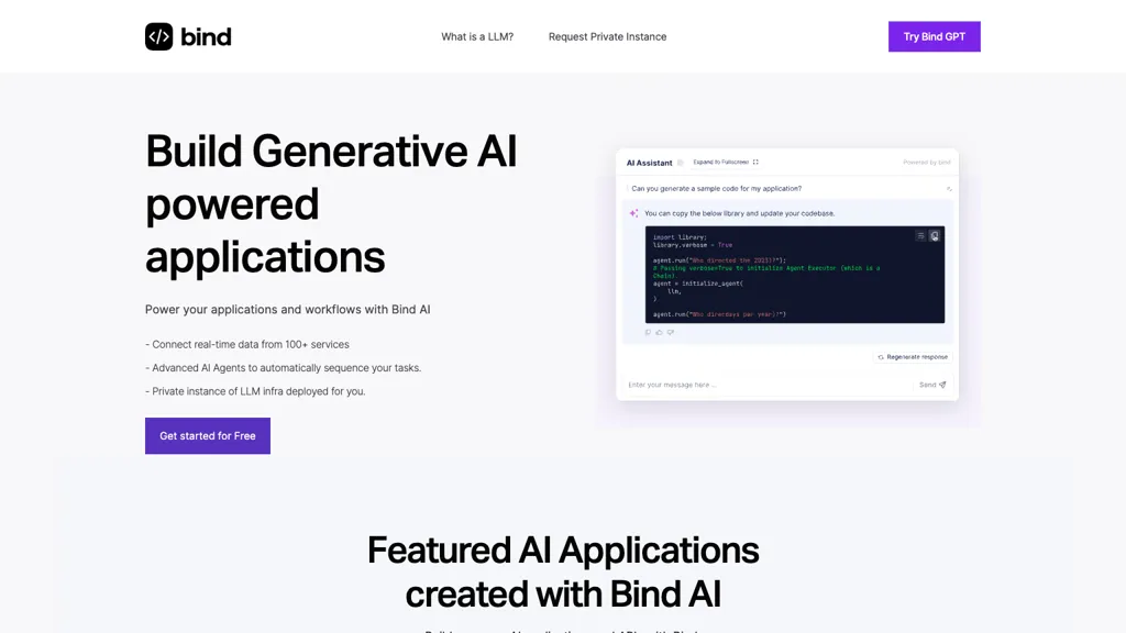 Bind AI Top AI tools