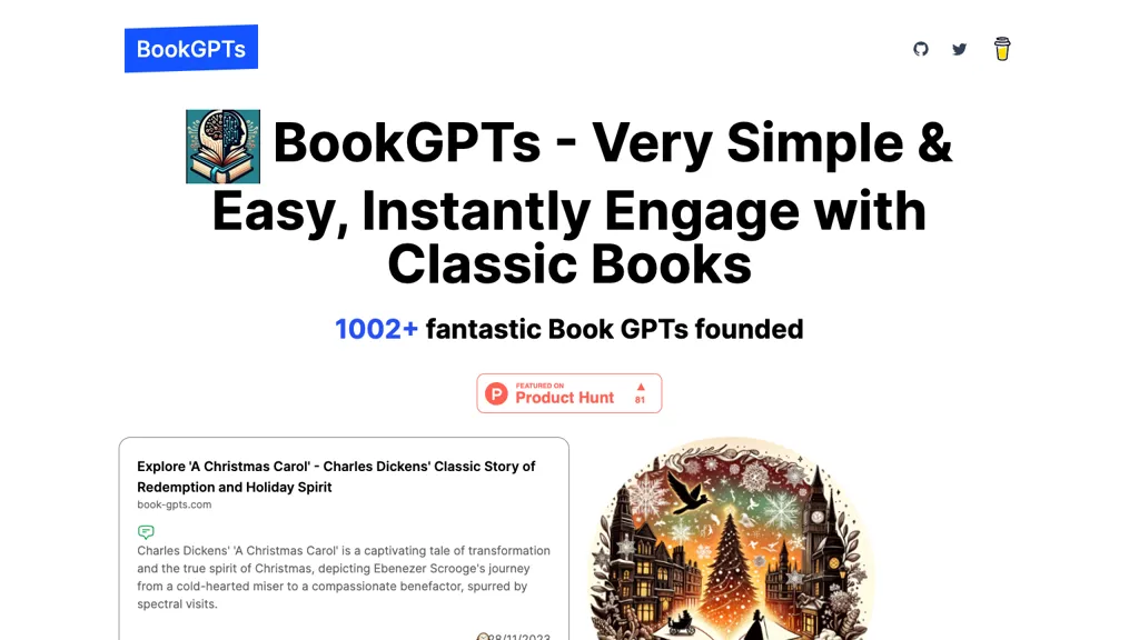 BookGPTs:Interactive Literary Adventures Top AI tools