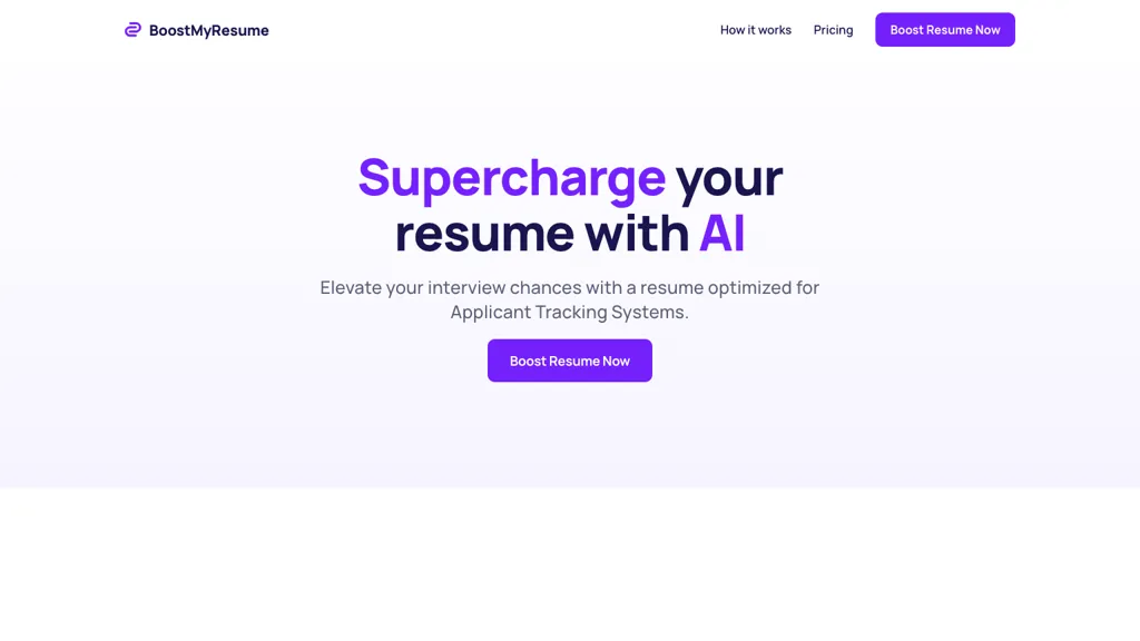 Boost My Resume Top AI tools