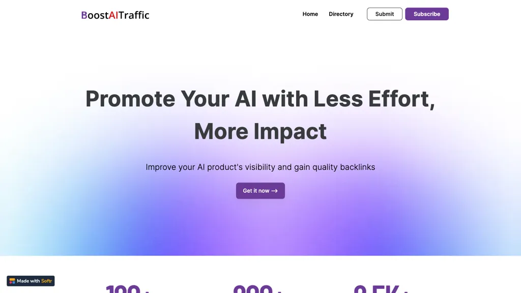 BoostAITraffic Top AI tools