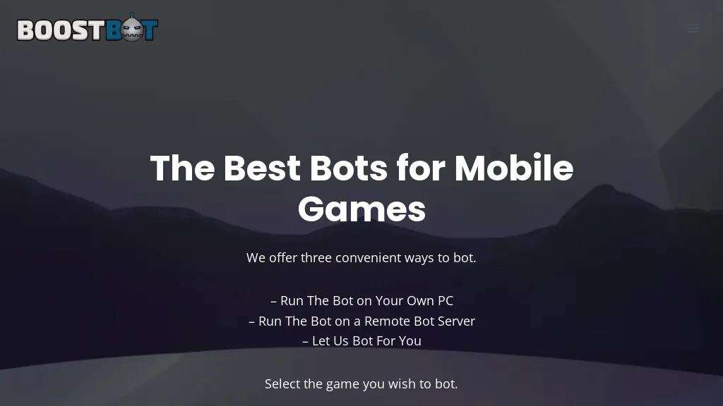 BoostBot Mobile Game Bots Top AI tools