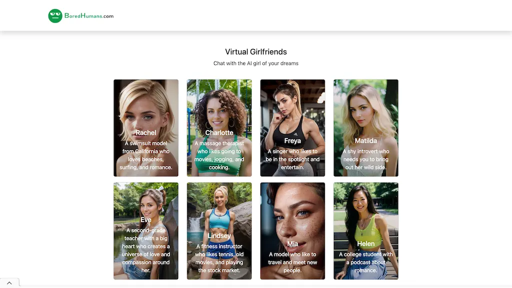 Free Virtual Girlfriends Top AI tools