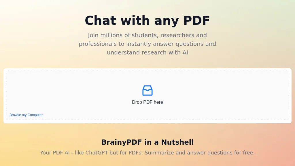 BrainyPDF Top AI tools