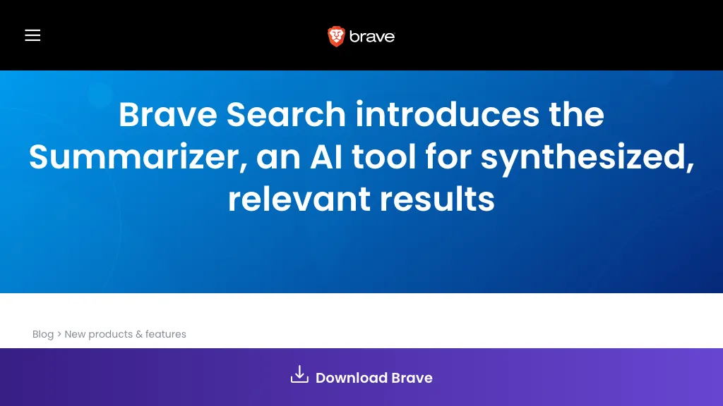 Brave Search Summarizer