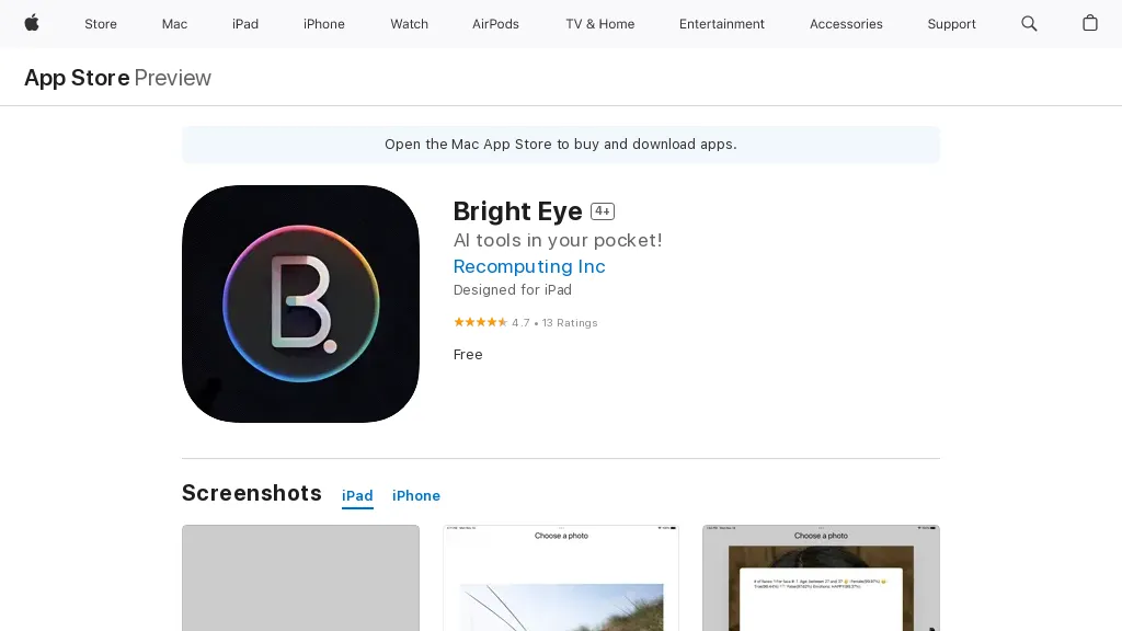 Bright Eye website