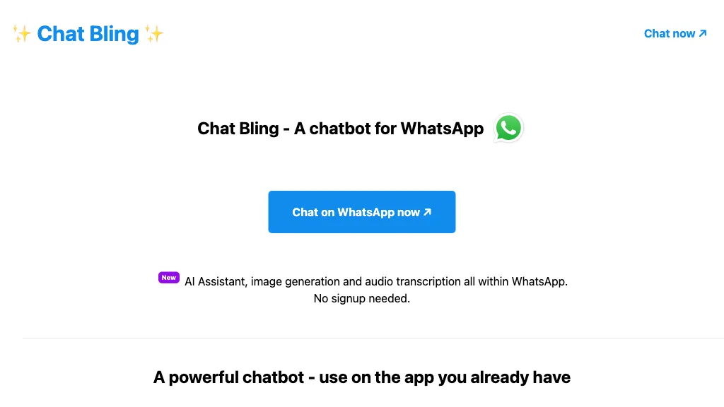 Chat Bling Top AI tools