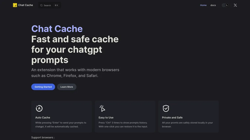 Chat Cache Top AI tools