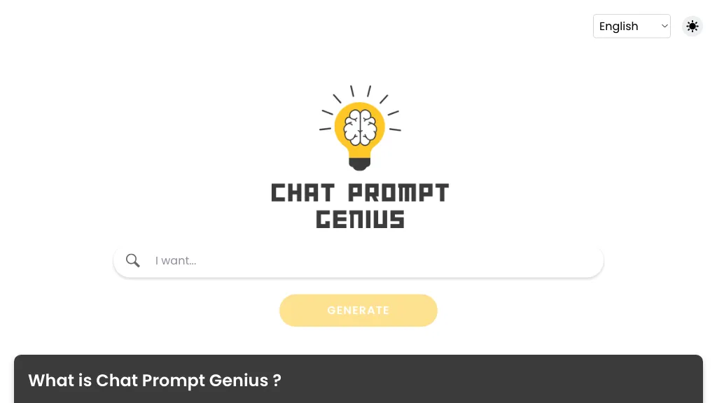 Chat Prompt Genius Top AI tools