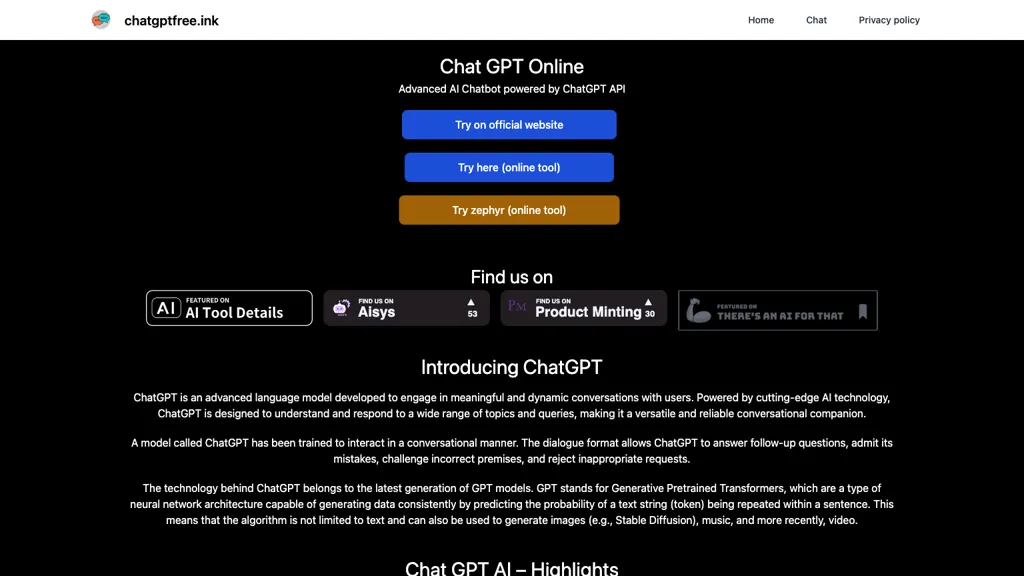ChatGPT on Telegram Top AI tools