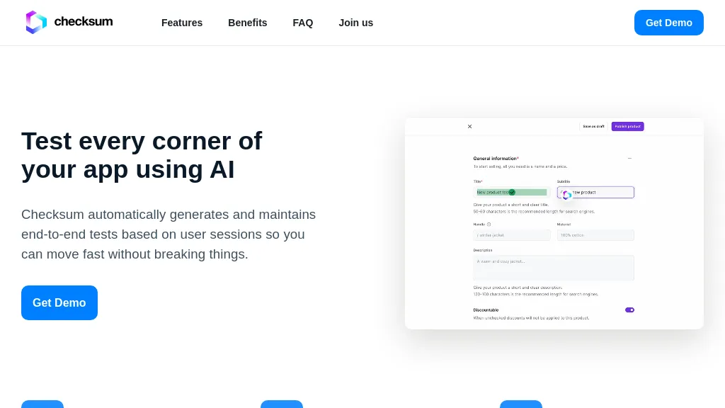 Checksum.ai Top AI tools