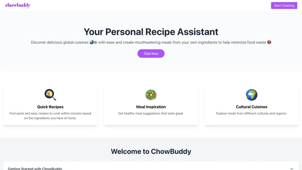 Chowbuddy Top AI tools