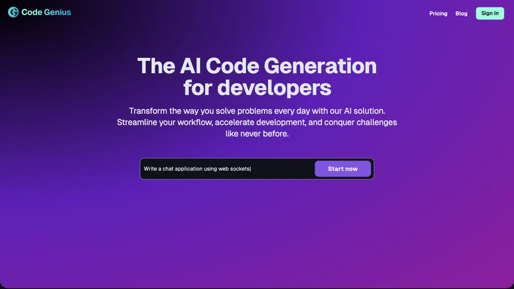 Code Genius Top AI tools