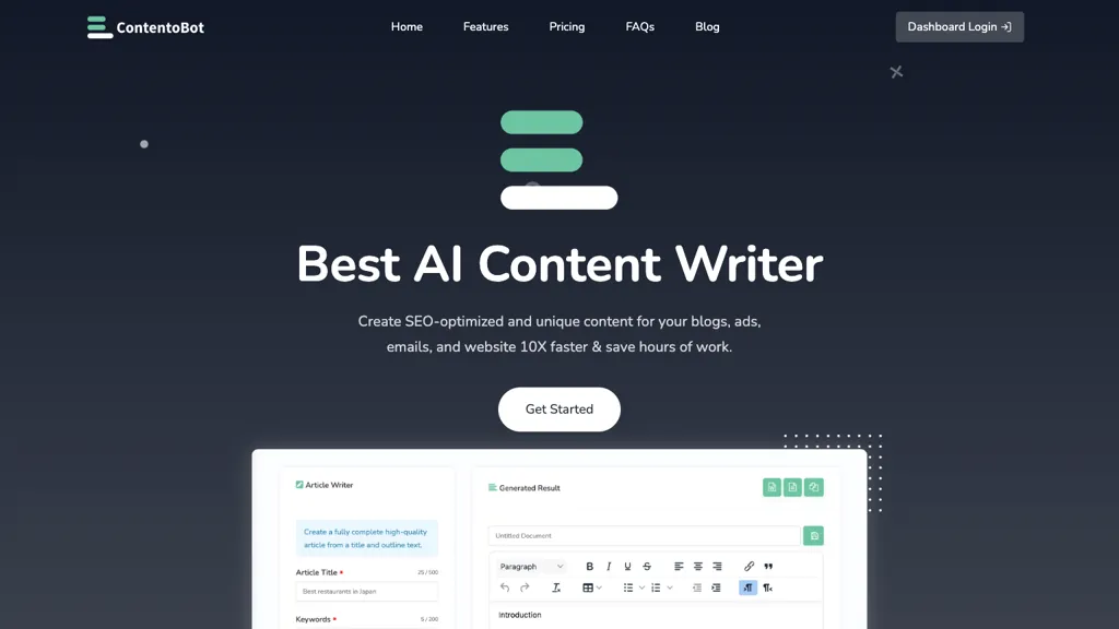 AI Content Writer Top AI tools