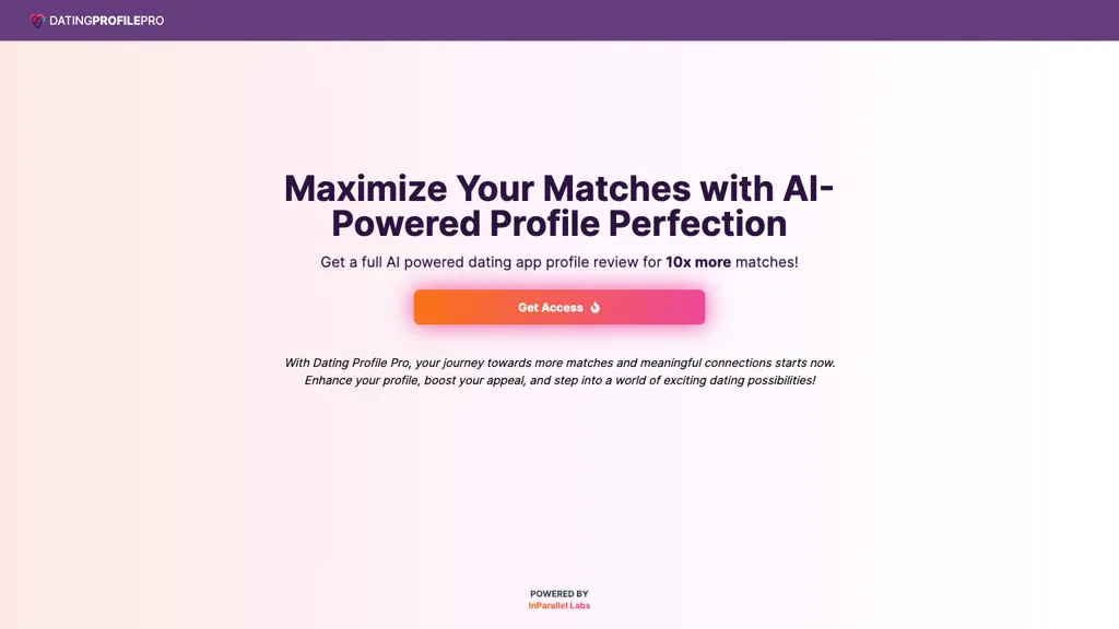 Dating Profile Pro Top AI tools
