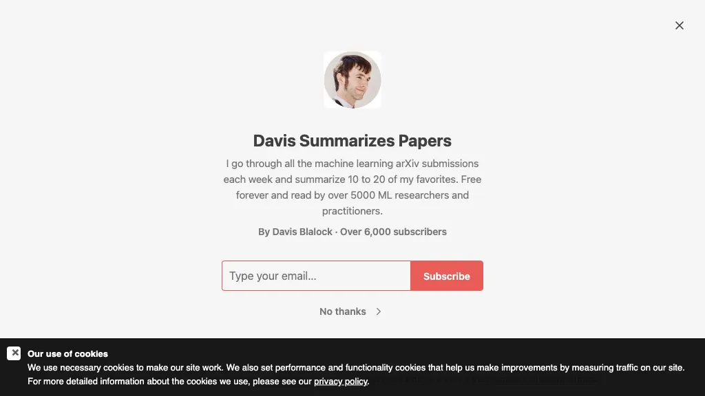 Davis Summarizes Papers