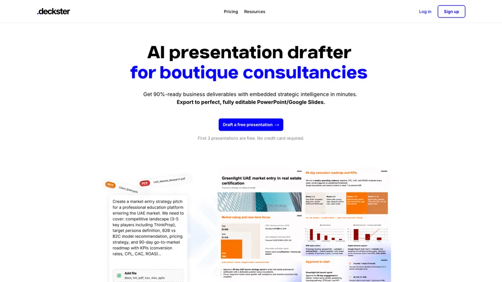 Deckster website