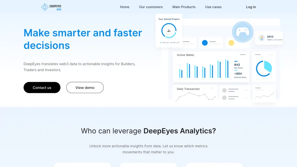 DeepEyes Analytics Top AI tools