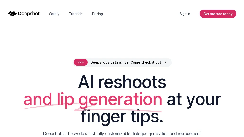 Deepshot Top AI tools