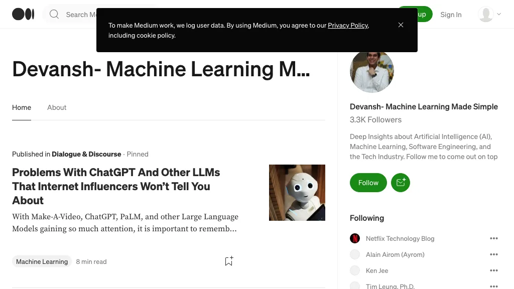 Devansh- Machine Learning Made Simple – Medium