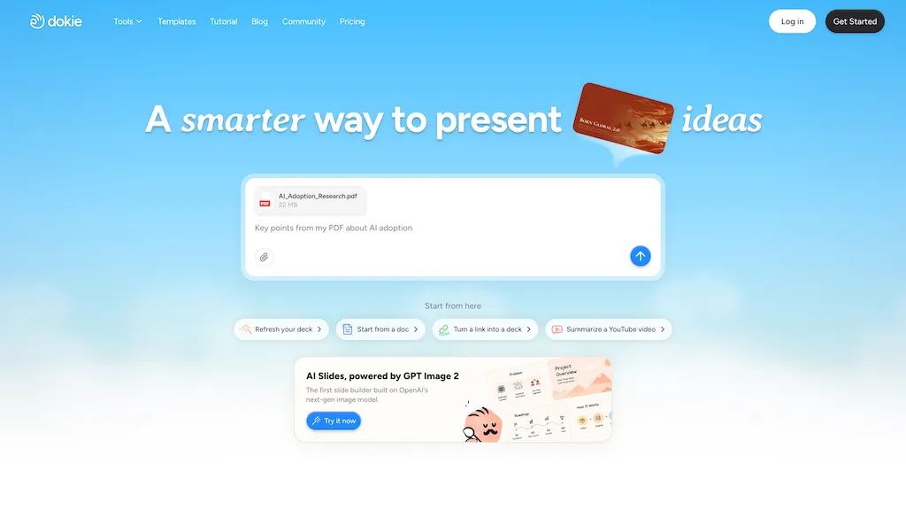 Dokie AI website
