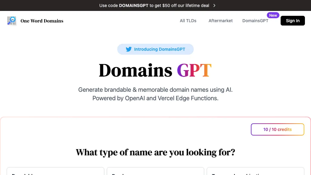 AI Domain Genius Top AI tools