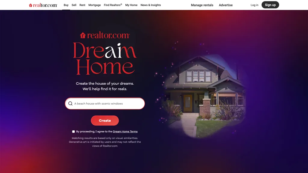 DreAIm Home website