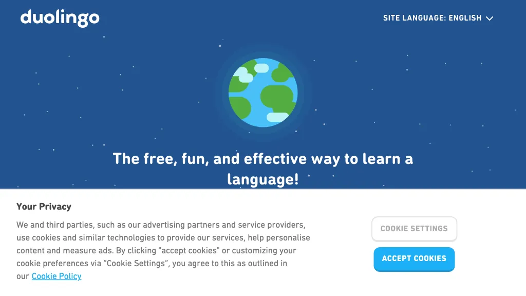 Duolingo Max website