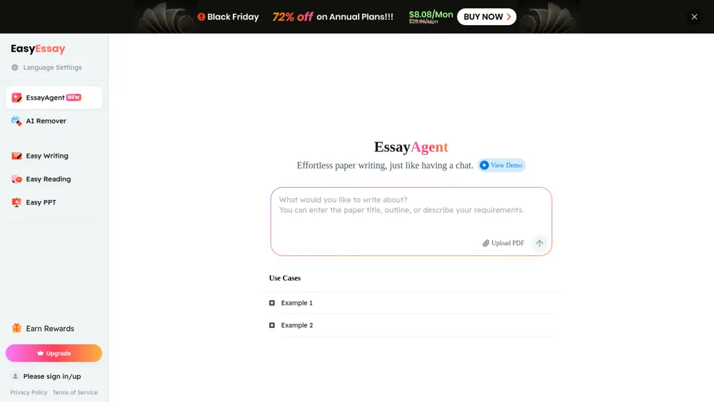 EasyEssay website
