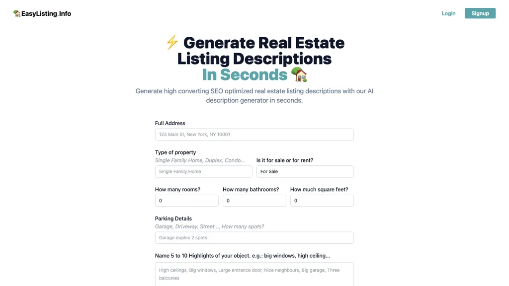 Easylisting website