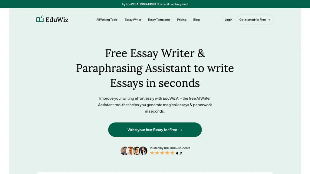 EduWiz.AI website