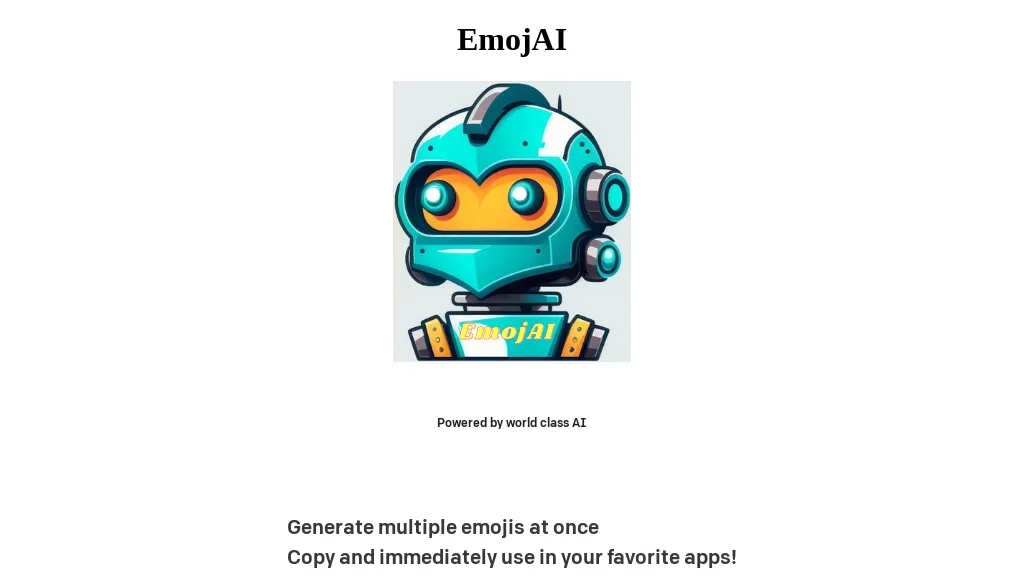 EmojAi Top AI tools