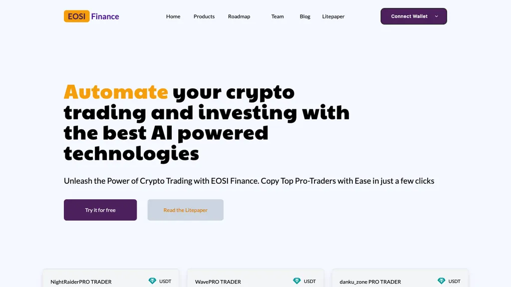 EOSI Finance Top AI tools